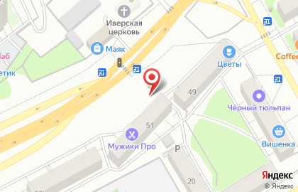 Минимаркет на шоссе Космонавтов на карте