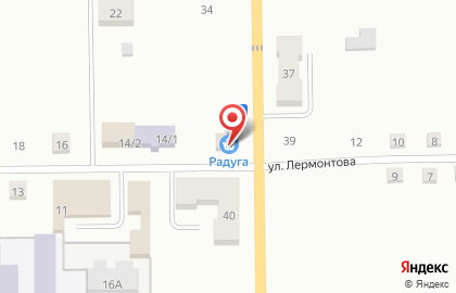 Продуктовый магазин Радуга на Клубной улице на карте