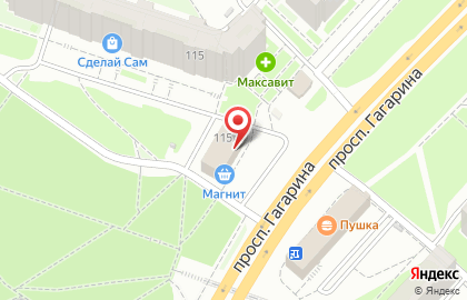 Транспортная компания Эксклюзив на проспекте Гагарина на карте