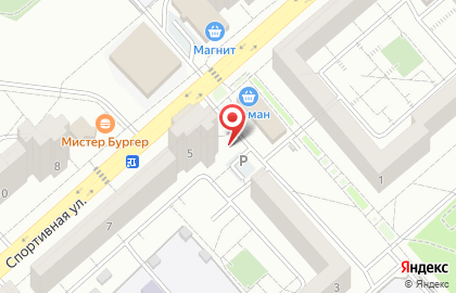 Сеть водоматов Аквабар на Спортивной улице на карте