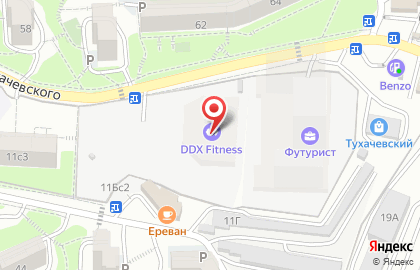 Фитнес-клуб DDX Fitness на карте