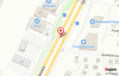 Рекламный щит 3х6м. на проспекте Кулакова на карте