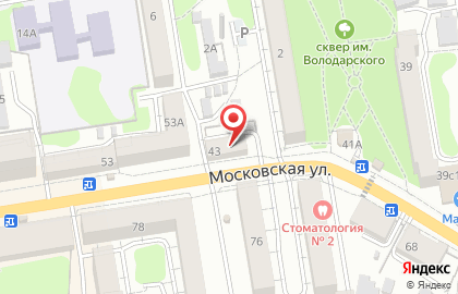 Массажный кабинет на Московской улице на карте