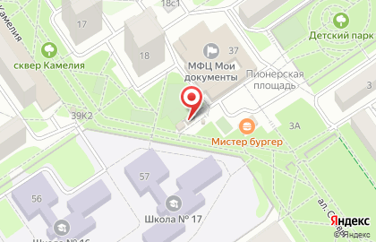 Магазин Элика в микрорайоне Жукова на карте