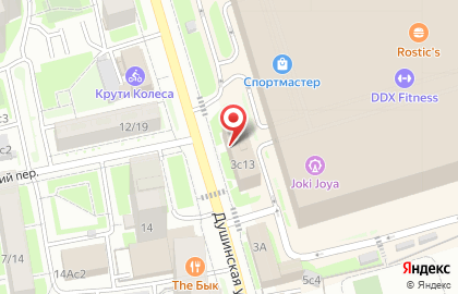Общежитие Городской отель на Душинской улице на карте