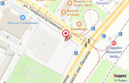 Билборды (6х3 м) от РГ Дрим в Краснооктябрьском районе на карте