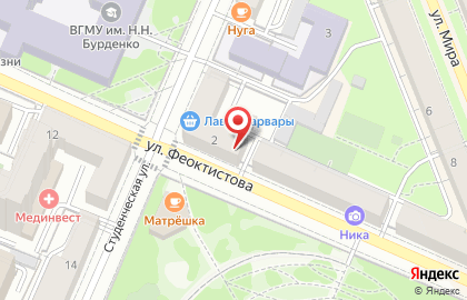 Ателье в Воронеже на карте