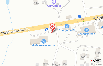 Магазин Крепежный мир на Студенческой улице на карте