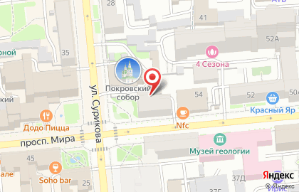 Художник на улице Мира на карте