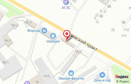 Шинный центр Таганка на Раевском тракте на карте