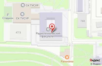 Томский государственный университет систем управления и радиоэлектроники в Томске на карте