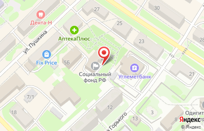 Управление Пенсионного фонда РФ в г. Мыски на карте