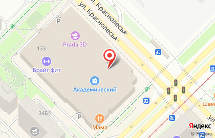Городские зрелищные кассы на улице Краснолесья на карте