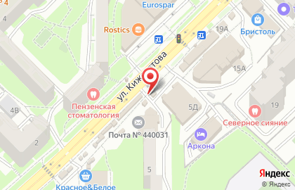 Киоск по продаже напитков в Первомайском районе на карте