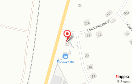 Продуктовый магазин на Соколовской улице на карте