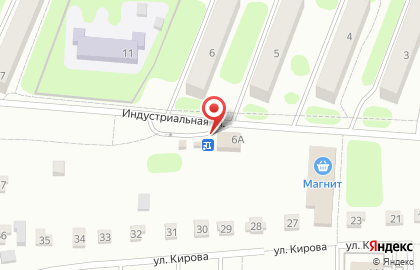 Киоск фастфудной продукции Буржуй на Индустриальной улице на карте