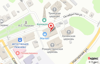 Супермаркет Магнит на Советской площади на карте