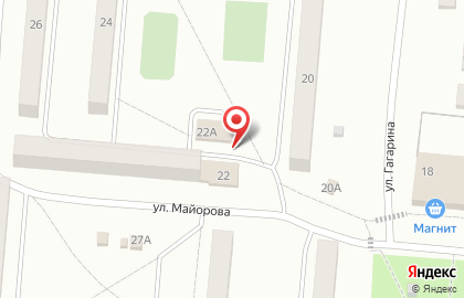 Продуктовый магазин в Омске на карте