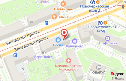 Магазин женской одежды Elny в Красногвардейском районе на карте