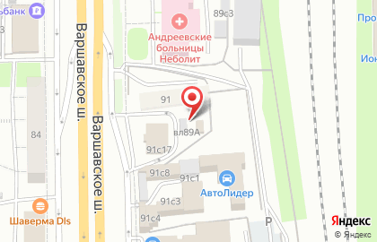Официальный партнер Газпром нефть Опти на Варшавском шоссе на карте