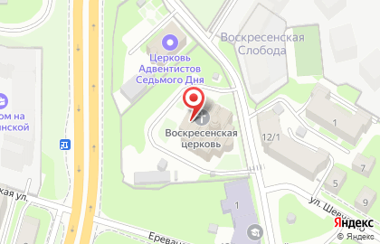 Храм Воскресения Христова в Нижнем Новгороде на карте