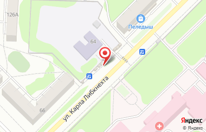 Киоск по продаже печатной продукции Пресса на улице Карла Либкнехта на карте