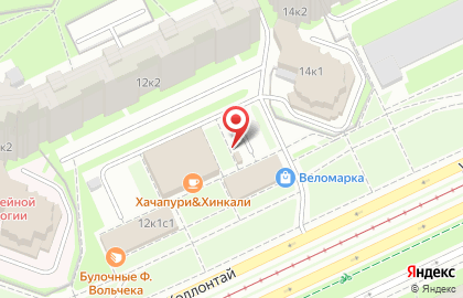 Шиномонтажная мастерская на проспекте Большевиков на карте