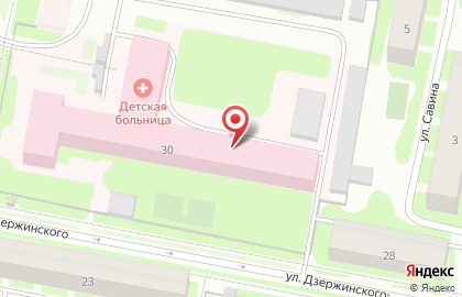 Ухтинская детская больница на карте