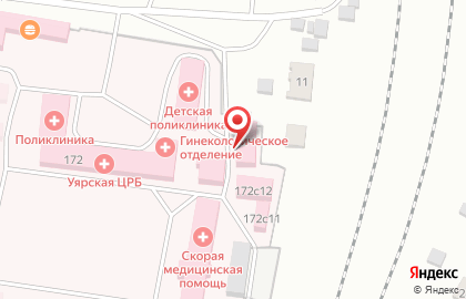 Уярская районная больница на карте