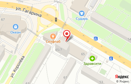 Банкомат СберБанк на улице Гагарина, 65 в Жуковском на карте