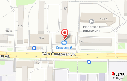 Магазин алкогольной продукции Игарик на 24-ой Северной улице на карте
