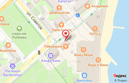 Продуктовый магазин Лето на улице Толстого на карте