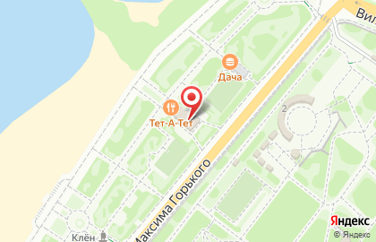 Ресторан Тет-А-Тет на улице Максима Горького на карте