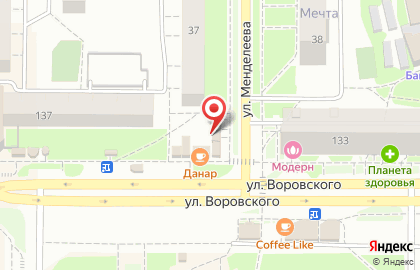 Микрокредитная компания Срочноденьги на улице Воровского, 137/10 на карте