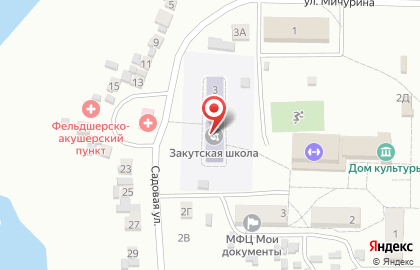 Начальная школа-детский сад, хутор Закутский на карте