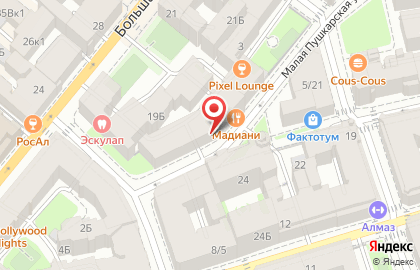 Багира на Большой Пушкарской улице на карте