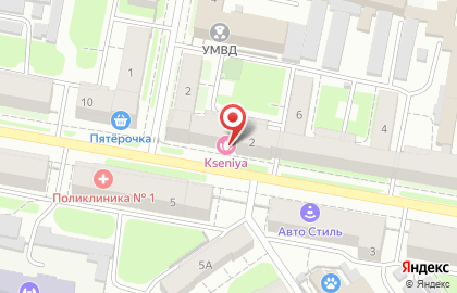 Салон Ксения на улице Маяковского на карте