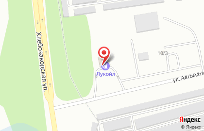 АЗС Лукойл на Хлебозаводской улице на карте