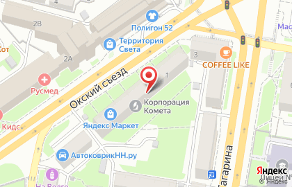 Агентство недвижимости Модуль в Нижнем Новгороде на карте