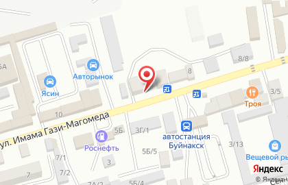 Столовая №1 в Буйнакске на карте