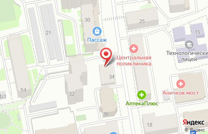 Ломбард Народный на улице Ленина на карте