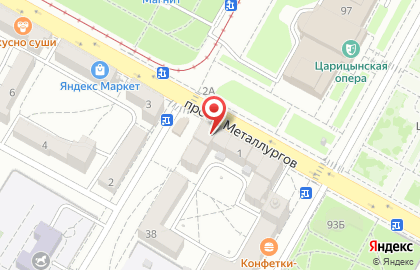 Пекарня-кондитерская КрутонБатон в Краснооктябрьском районе на карте