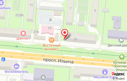 Магазин Казанова на проспекте Ильича в Первоуральске на карте