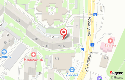 Gold на улице Авроры на карте