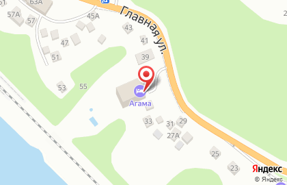 Отель Агама на карте