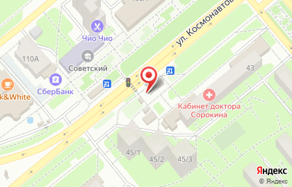 Киоск по продаже колбасных изделий на улице Космонавтов на карте