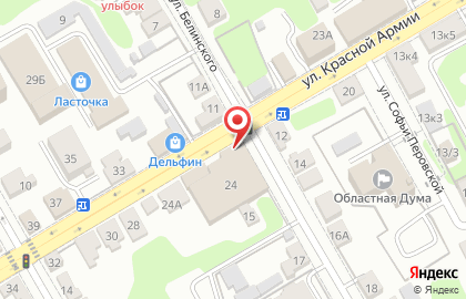 Компания по изготовлению памятников на улице Красной Армии на карте