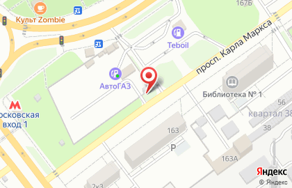 Автостоянка в Самаре на карте