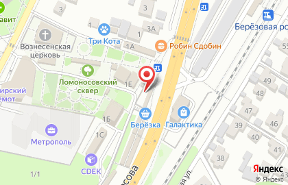 Киоск по продаже фруктов и овощей в Воронеже на карте