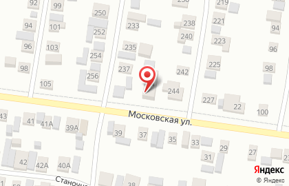 Продуктовый магазин на Московской улице на карте